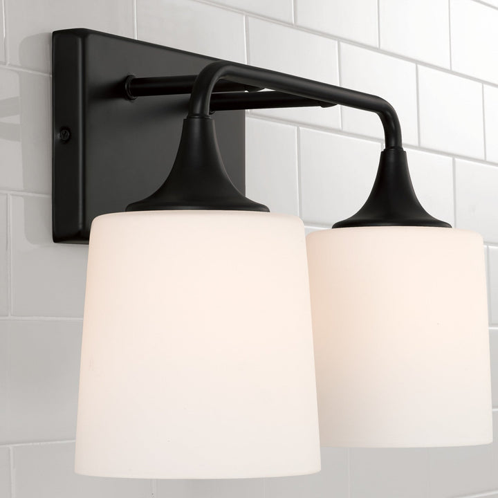 Capital Presley 148921MB-541 Bath Vanity Light 16 in. wide - Matte Black