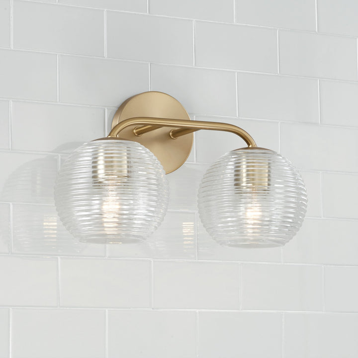 Capital Dolan 149921MA-544 Bath Vanity Light 16 in. wide - Matte Brass