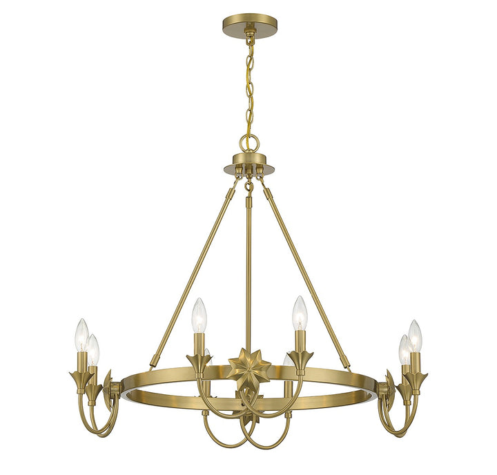Savoy House Sullivan 1-2206-8-322 Chandelier Light - Warm Brass