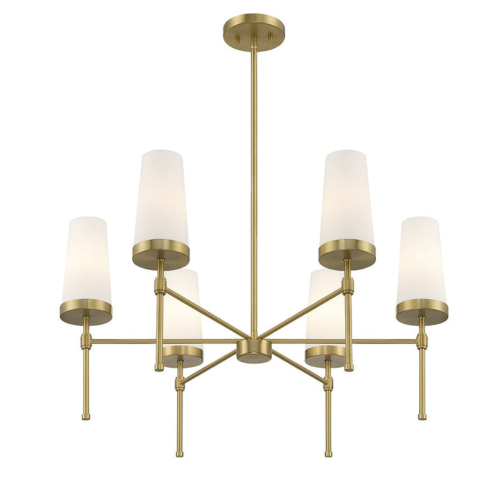 Savoy House Haynes 1-2802-6-322 Chandelier Light - Warm Brass