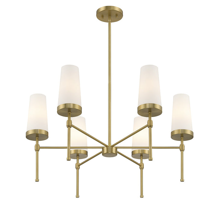 Savoy House Haynes 1-2802-6-322 Chandelier Light - Warm Brass