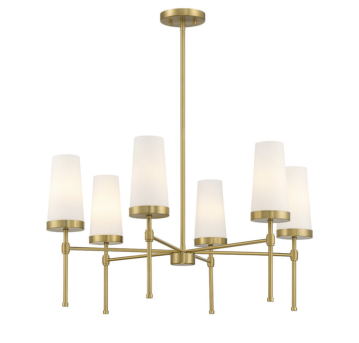 Savoy House Haynes 1-2802-6-322 Chandelier Light - Warm Brass