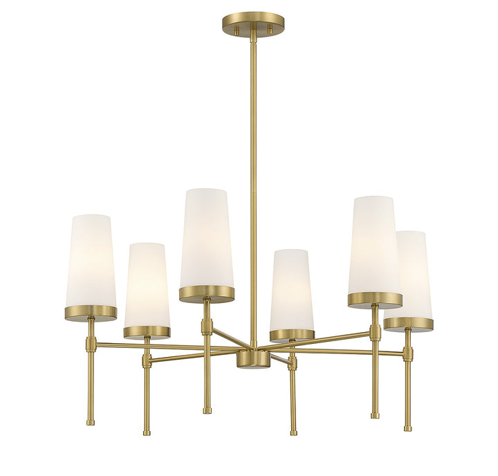 Savoy House Haynes 1-2802-6-322 Chandelier Light - Warm Brass