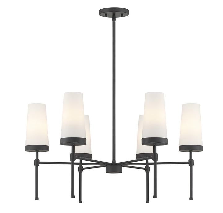Savoy House Haynes 1-2802-6-89 Chandelier Light - Matte Black