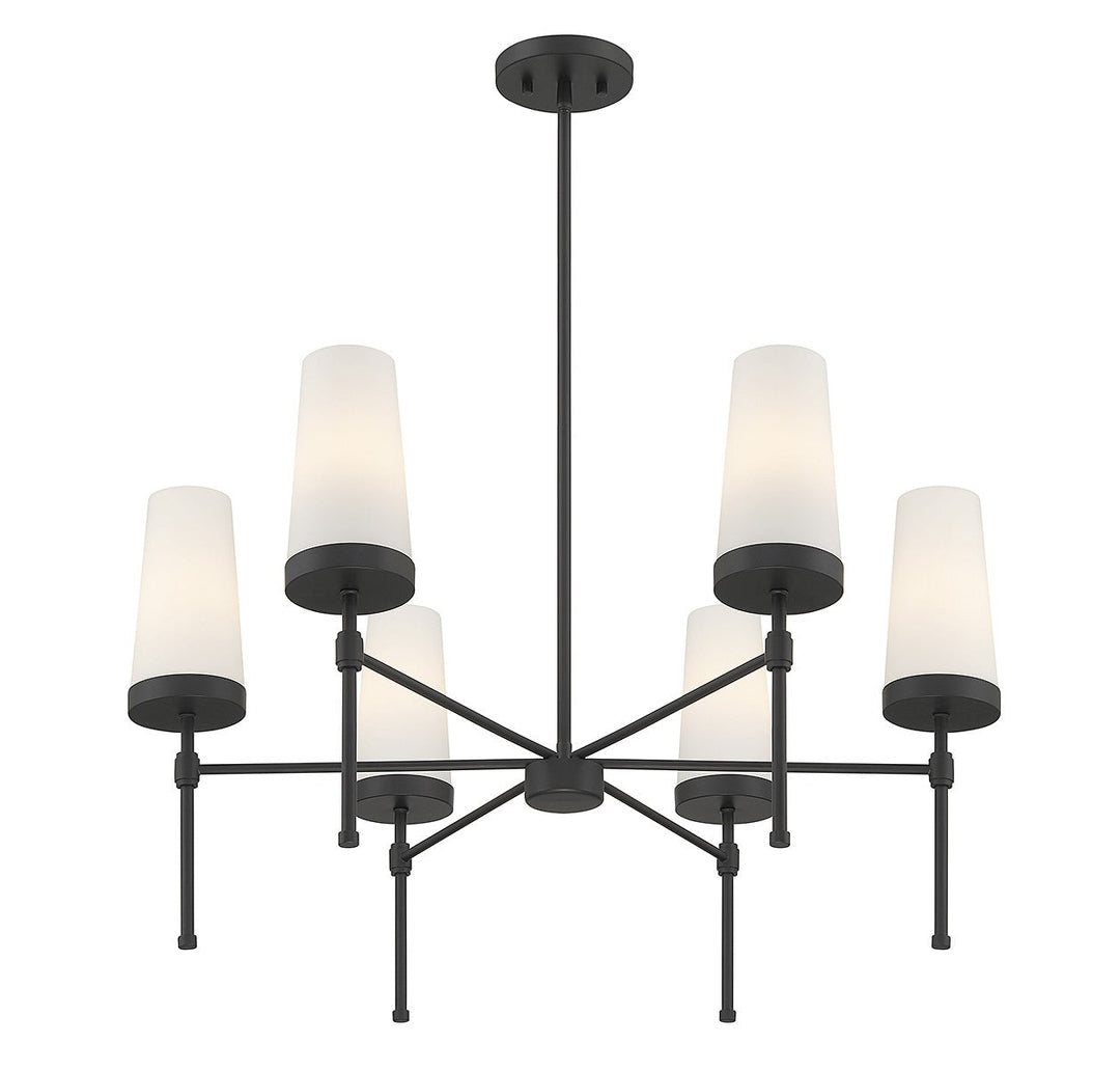 Savoy House Haynes 1-2802-6-89 Chandelier Light - Matte Black