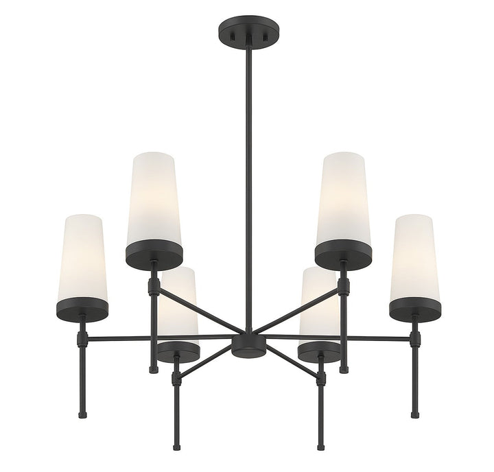Savoy House Haynes 1-2802-6-89 Chandelier Light - Matte Black