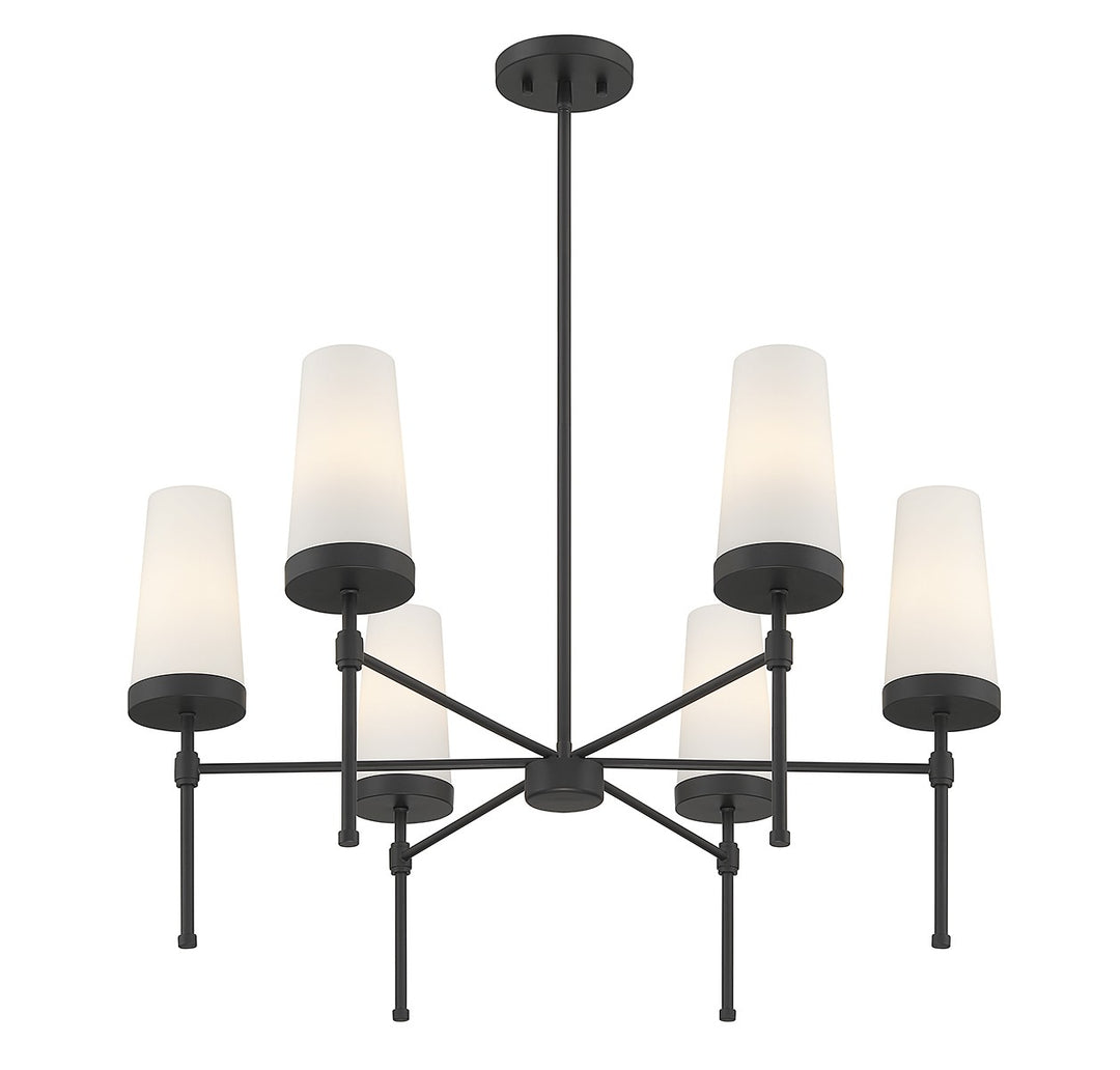 Savoy House Haynes 1-2802-6-89 Chandelier Light - Matte Black