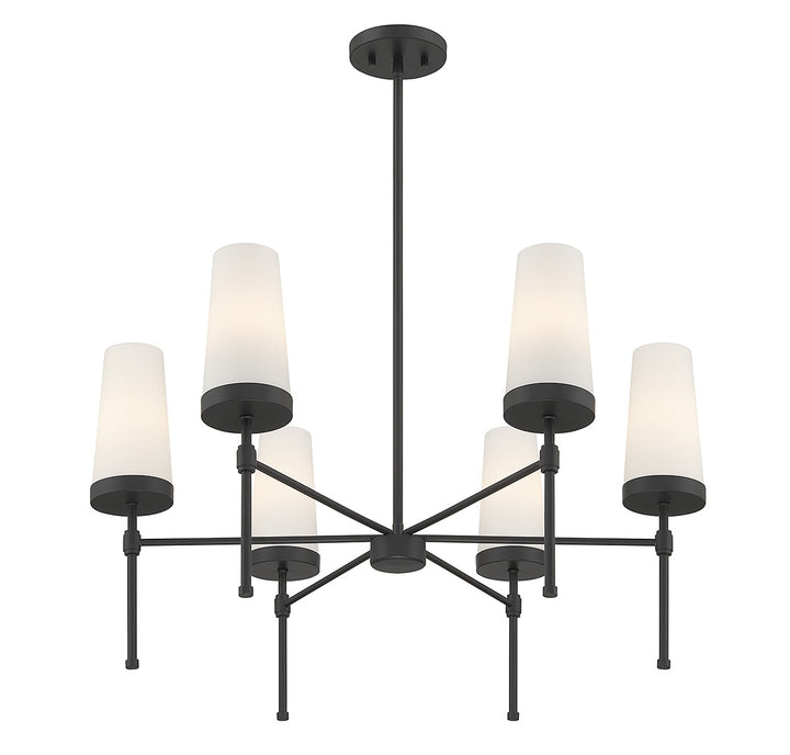 Savoy House Haynes 1-2802-6-89 Chandelier Light - Matte Black