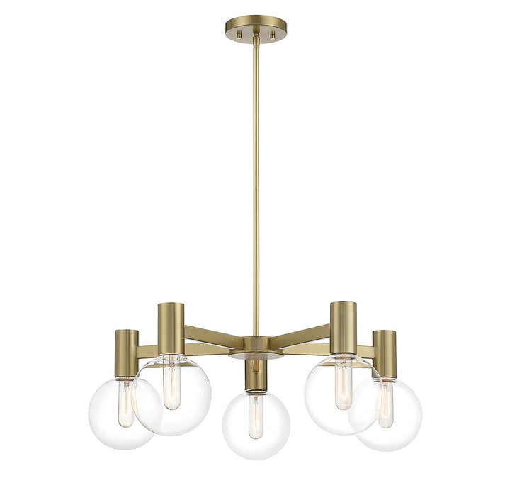 Savoy House Wright 1-3073-5-322 Chandelier Light - Warm Brass