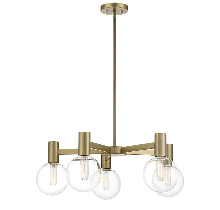 Savoy House Wright 1-3073-5-322 Chandelier Light - Warm Brass