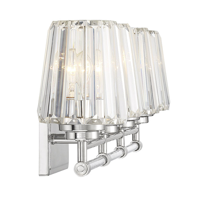 Savoy House Garnet 8-6001-4-109 Bath Vanity Light 32 in. wide - Polished Nickel