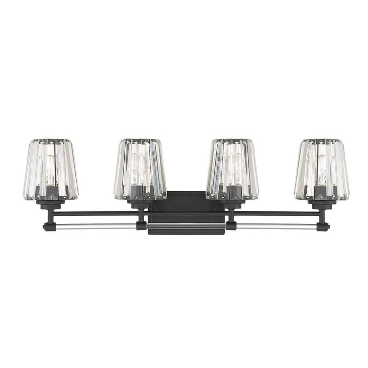 Savoy House Garnet 8-6001-4-BK Bath Vanity Light 32 in. wide - Matte Black