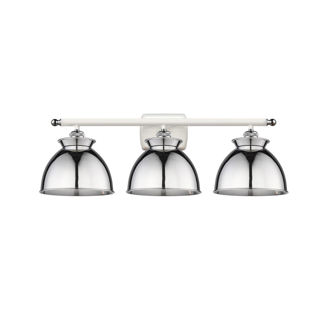 Innovations Downtown Urban 516-3W-WPC-M14-PC Bath Vanity Light 28 in. wide - White and Polished Chrome
