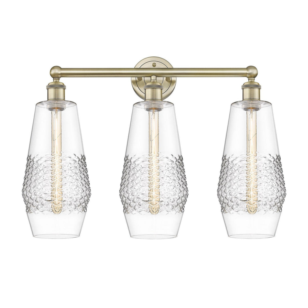 Innovations Downtown Urban 616-3W-AB-G682-7 Bath Vanity Light 25 in. wide - Antique Brass