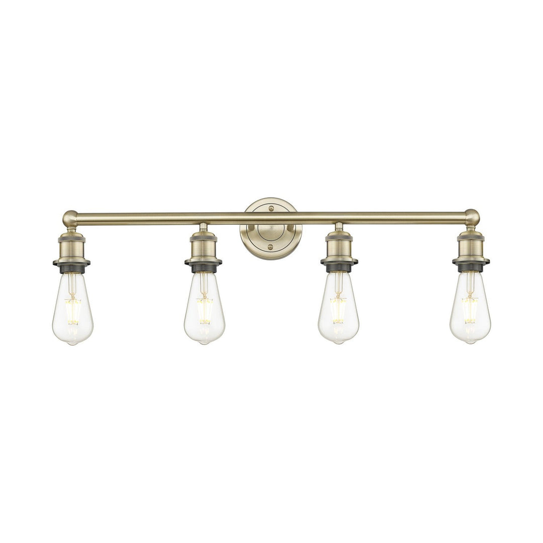 Innovations Downtown Urban 616-4W-AB Bath Vanity Light 27 in. wide - Antique Brass