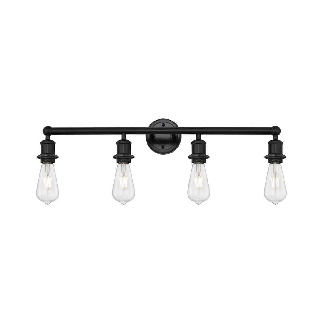 Innovations Downtown Urban 616-4W-BK Bath Vanity Light 27 in. wide - Matte Black