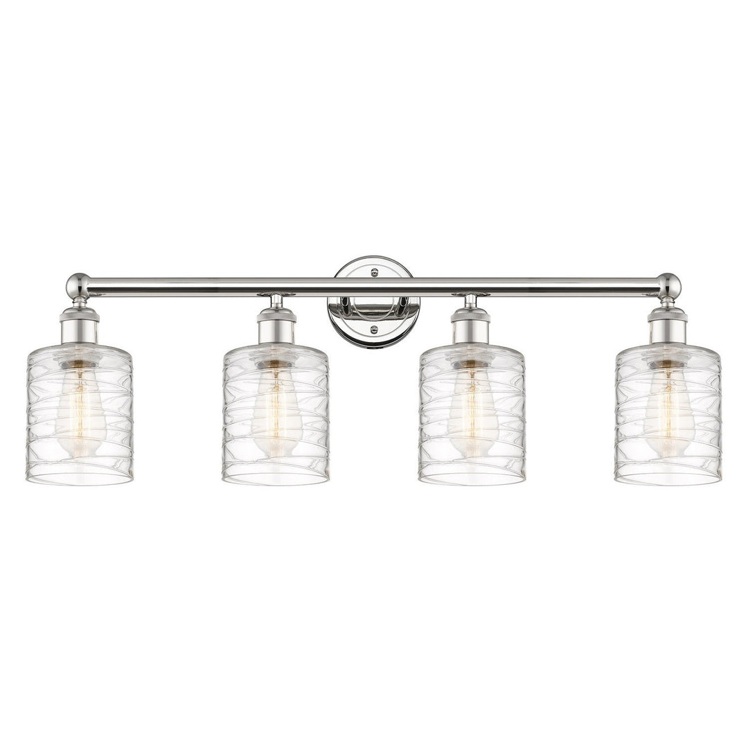 Innovations Edison 616-4W-PN-G1113 Bath Vanity Light 32 in. wide - Polished Nickel