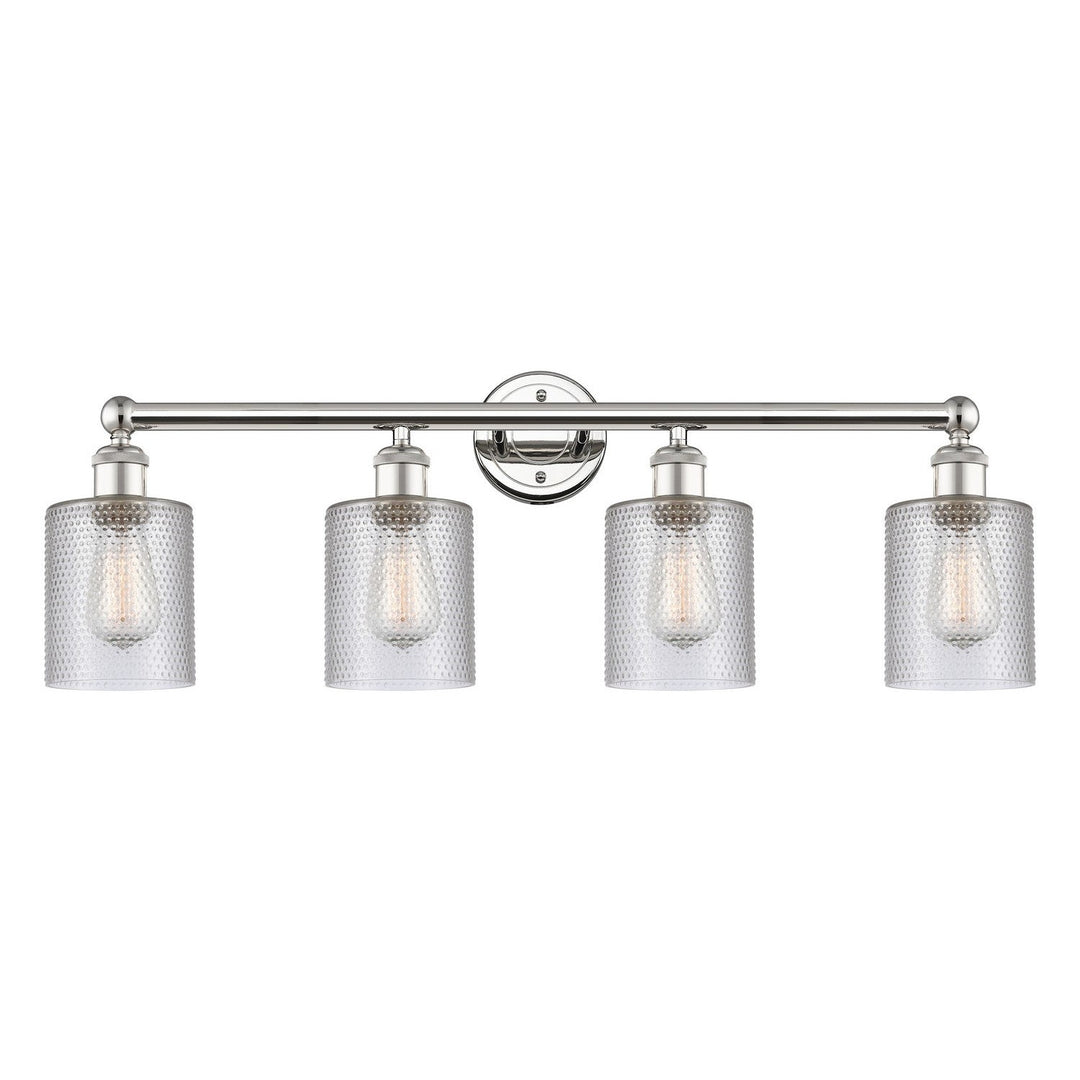 Innovations Edison 616-4W-PN-G112 Bath Vanity Light 32 in. wide - Polished Nickel