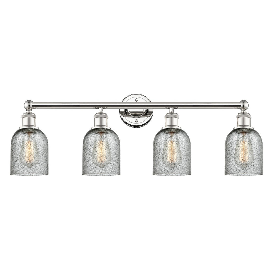 Innovations Edison 616-4W-PN-G257 Bath Vanity Light 32 in. wide - Polished Nickel