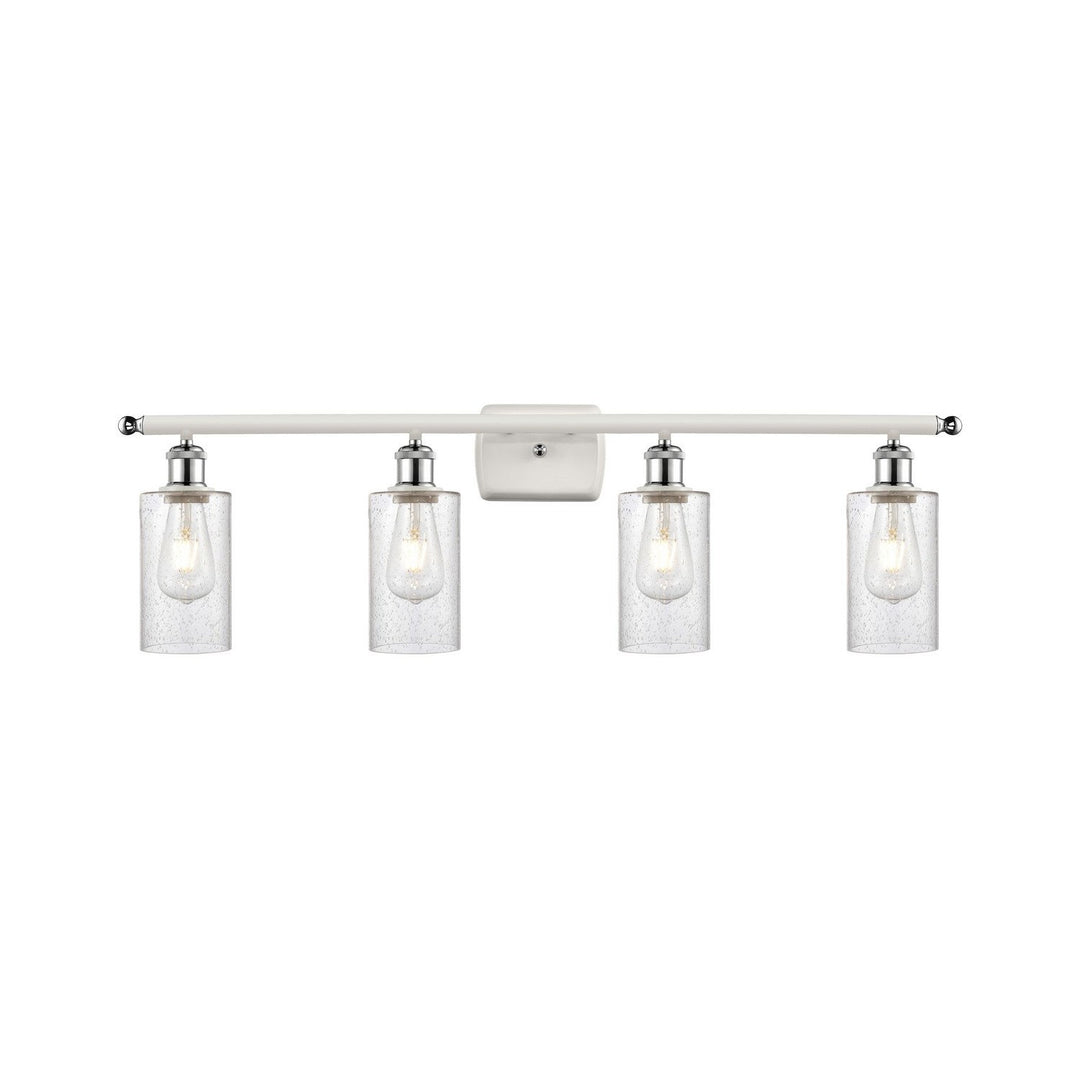 Innovations Ballston 516-4W-WPC-G804 Bath Vanity Light 36 in. wide - White and Polished Chrome
