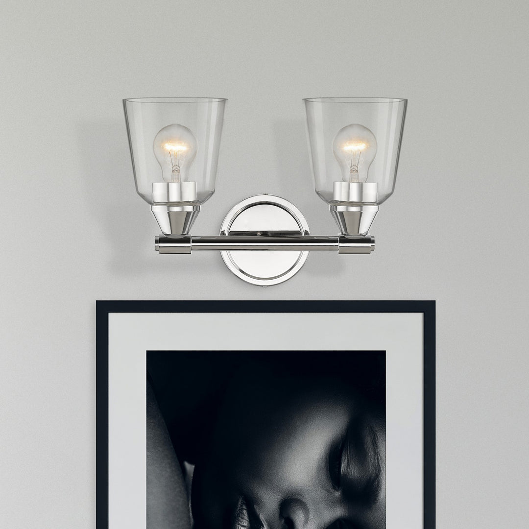 Livex Catania 16782-05 Bath Vanity Light 14 in. wide - Polished Chrome