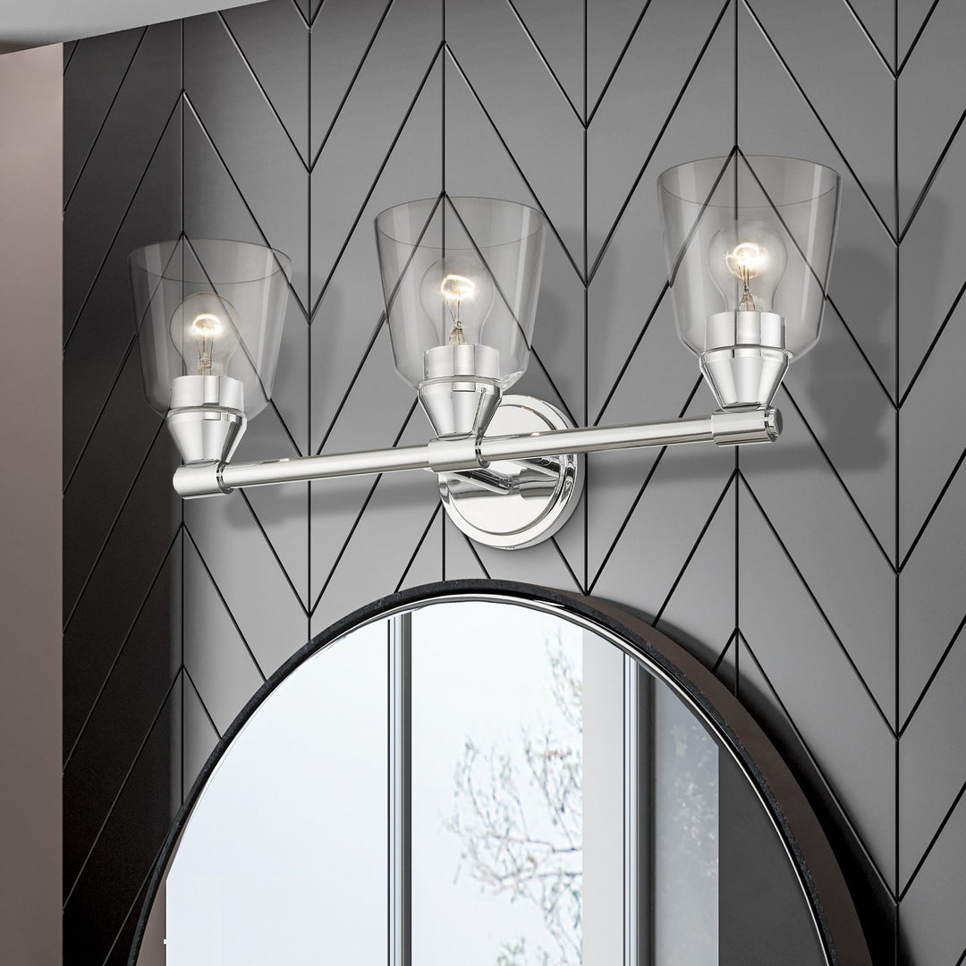 Livex Catania 16783-05 Bath Vanity Light 23 in. wide - Polished Chrome