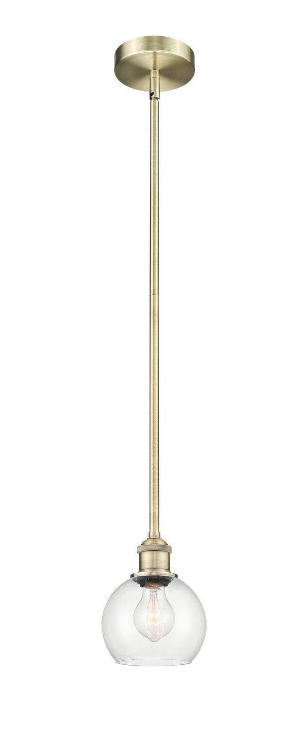 Innovations Edison 616-1S-AB-G122-6 Pendant Light - Antique Brass