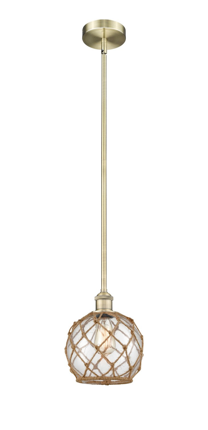 Innovations Edison 616-1S-AB-G122-8RB Pendant Light - Antique Brass