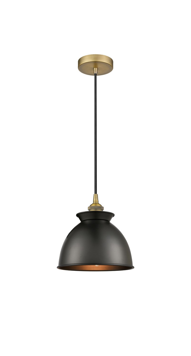 Innovations Edison 616-1P-BB-M14-BK Pendant Light - Brushed Brass