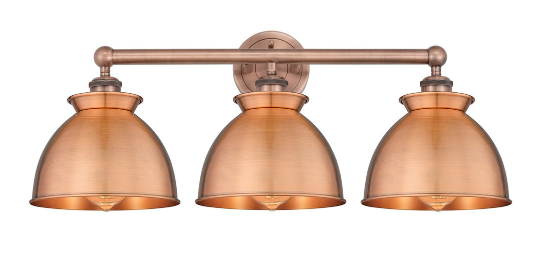 Innovations Edison 616-3W-AC-M14-AC Bath Vanity Light 27 in. wide - Antique Copper