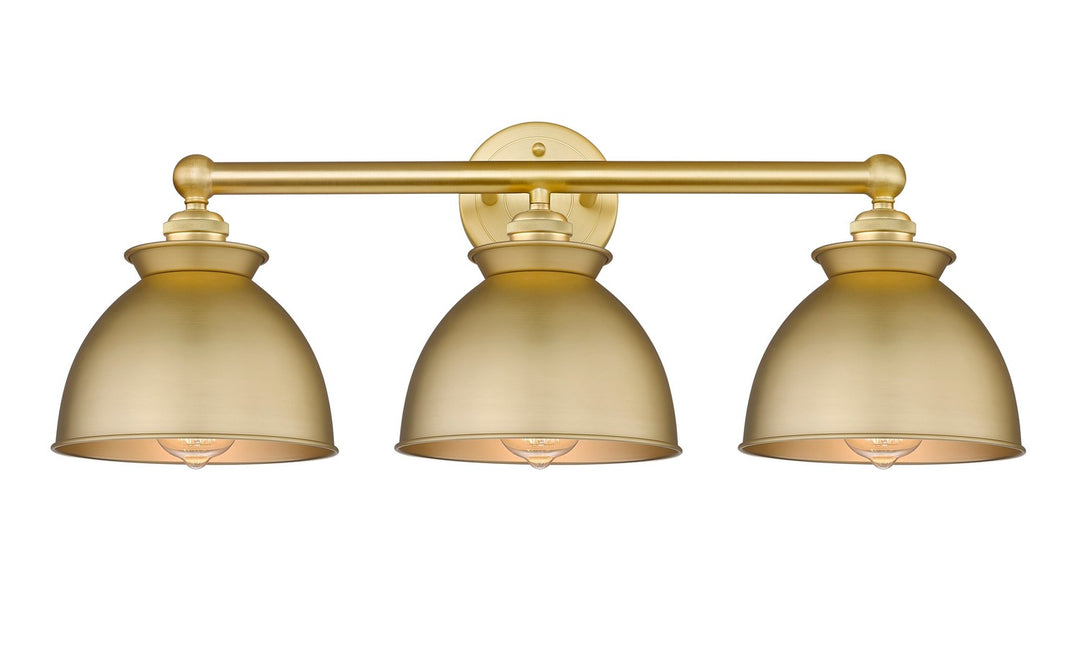 Innovations Edison 616-3W-SG-M14-SG Bath Vanity Light 27 in. wide - Satin Gold