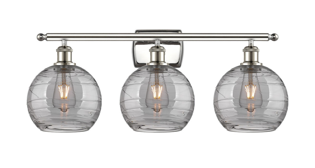 Innovations Ballston 516-3W-PN-G1213-8SM Bath Vanity Light 26 in. wide - Polished Nickel