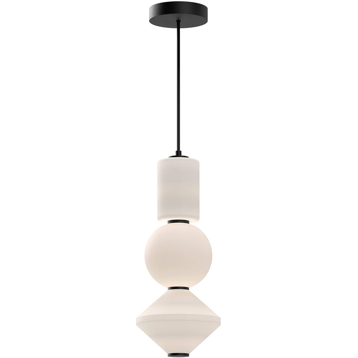 Alora Mood bijou PD530341BNOP Pendant Light - Brushed Nickel/Opal Matte Glass