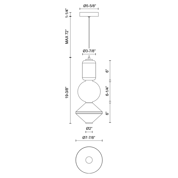 Alora Mood bijou PD530341BNOP Pendant Light - Brushed Nickel/Opal Matte Glass