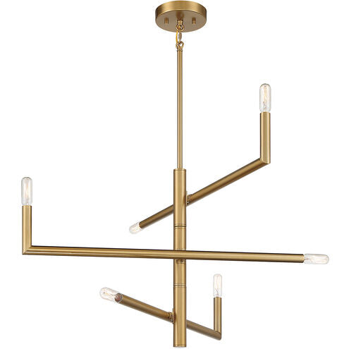 Savoy House Cristofer 1-1623-6-322 Chandelier Light - Warm Brass