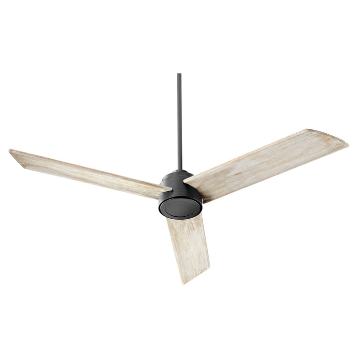 Quorum Trio 35603-69 Ceiling Fan 60 in. - Textured Black, Weathered Oak