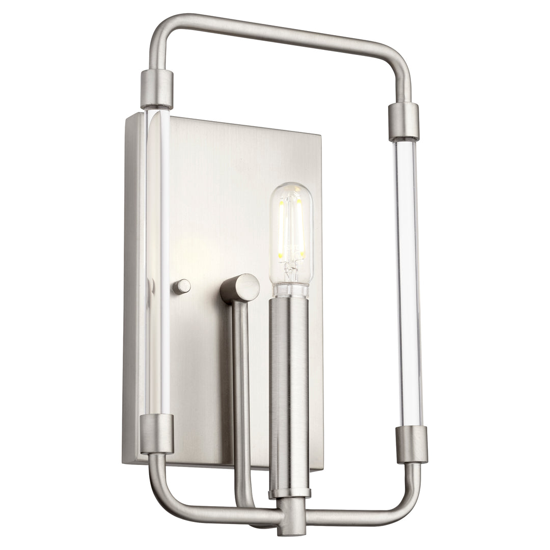 Quorum Optic 5114-1-65 Wall Sconce Light - Satin Nickel