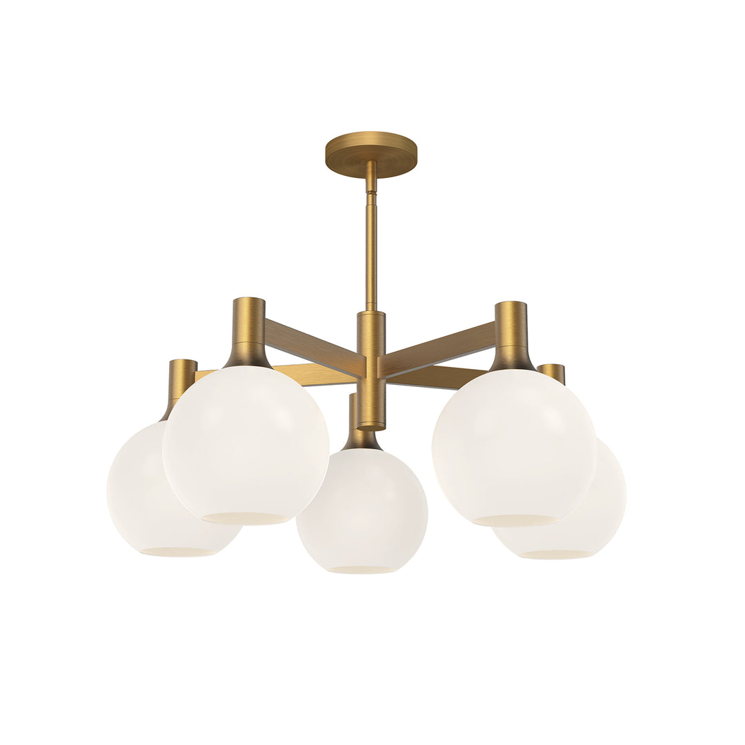 Alora Mood castilla CH506129AGOP Chandelier Light - Aged Gold/Opal Matte Glass