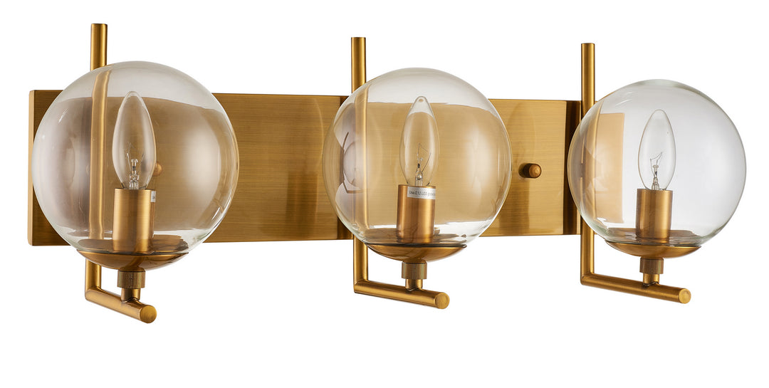 Bethel International KJ01W23BR Bath Vanity Light 10 in. wide - Gold