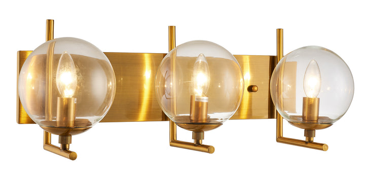 Bethel International KJ01W23BR Bath Vanity Light 10 in. wide - Gold