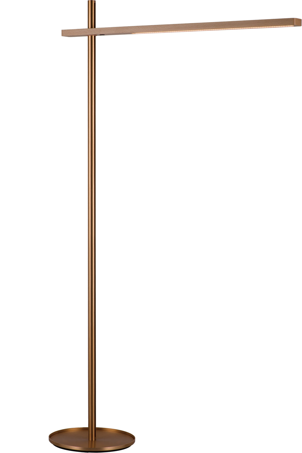 Pageone Lighting PF050007-BG/BE Holly Led Floor Lamp Lamp Gold, Champ, Gld Leaf