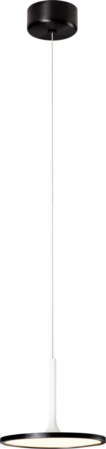 PageOne Piano PP020058-BBK/MH Pendant Light - Satin Brushed Black / Matte White