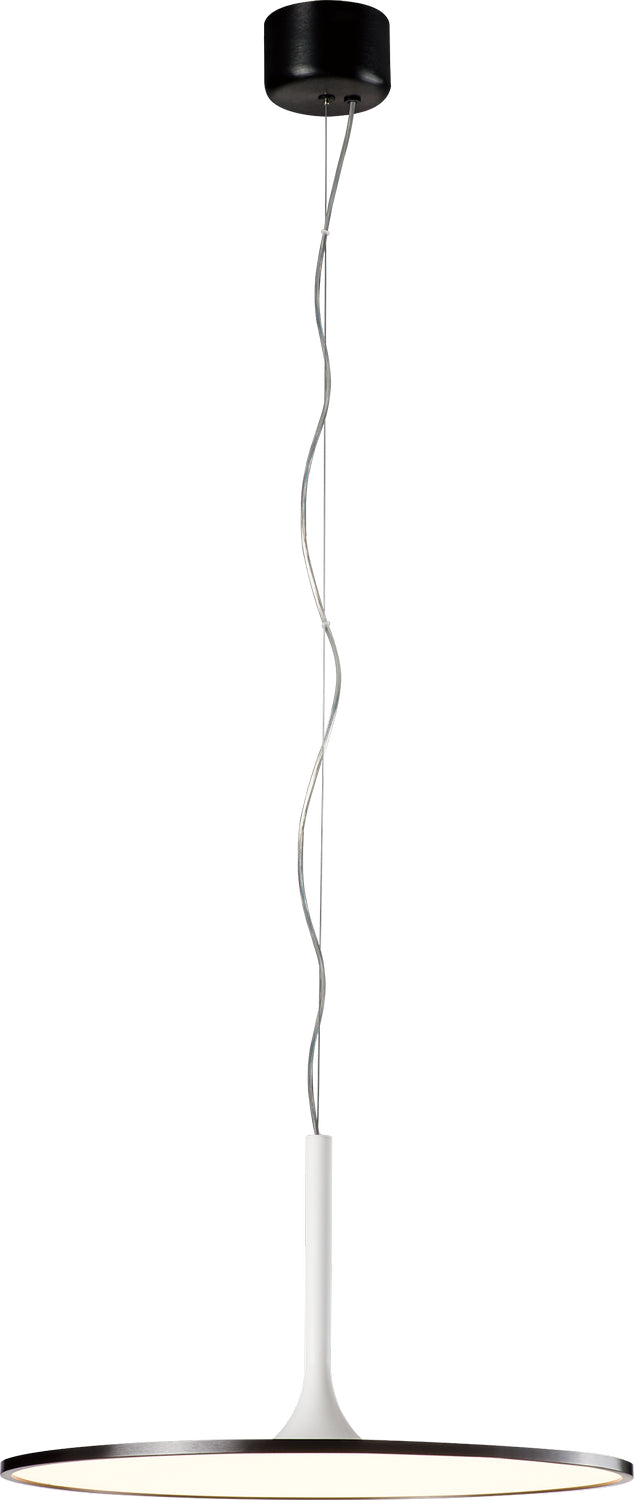 PageOne Piano PP020060-BBK/MH Pendant Light - Satin Brushed Black / Matte White