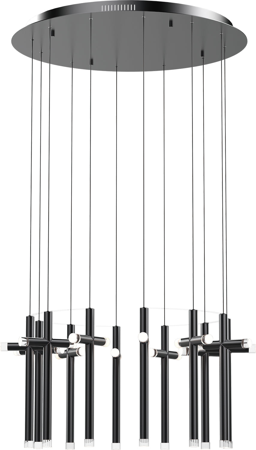 PageOne Seesaw PP020213-SDG Chandelier Light - Satin Dark Gray
