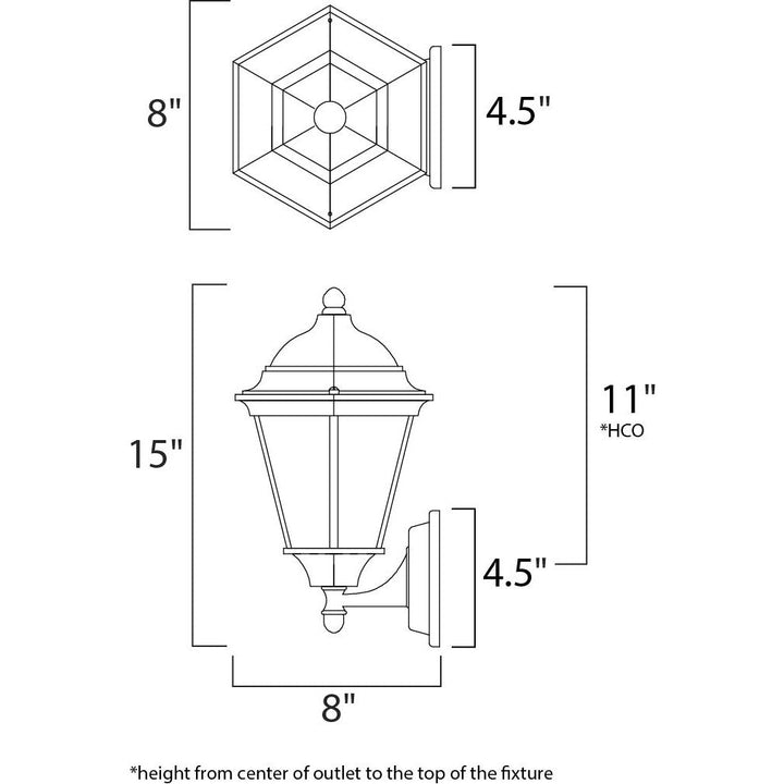 Hinkley Lighting 1002BK  Republic Outdoor Black