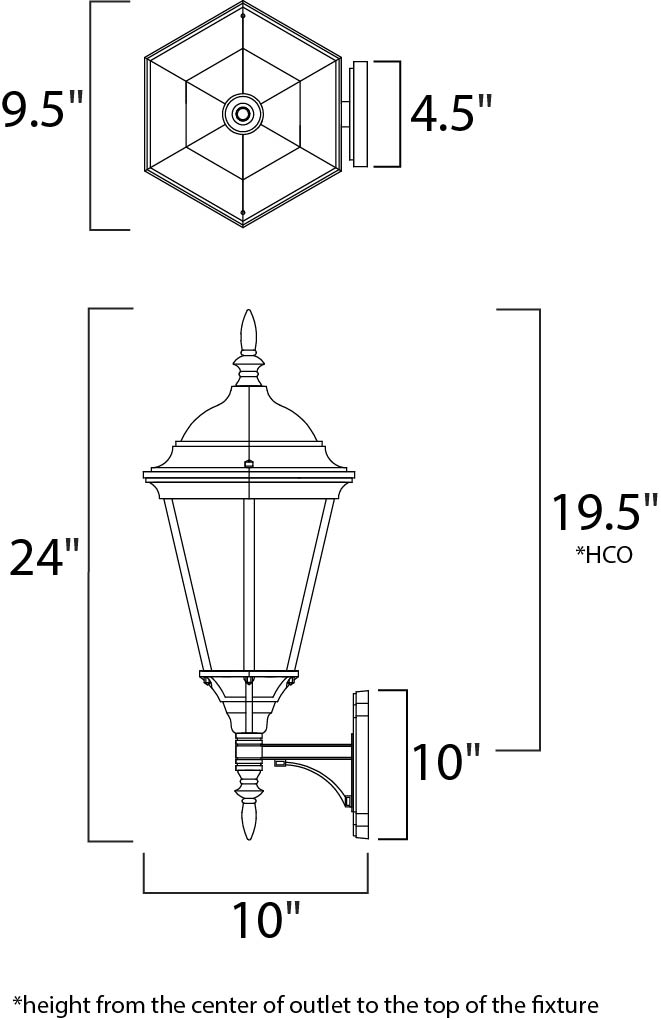 Maxim Lighting 1003WT  Westlake Outdoor White