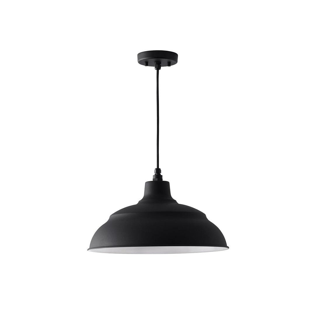 Capital Lighting 936312BK  Rlm Utility Light Black
