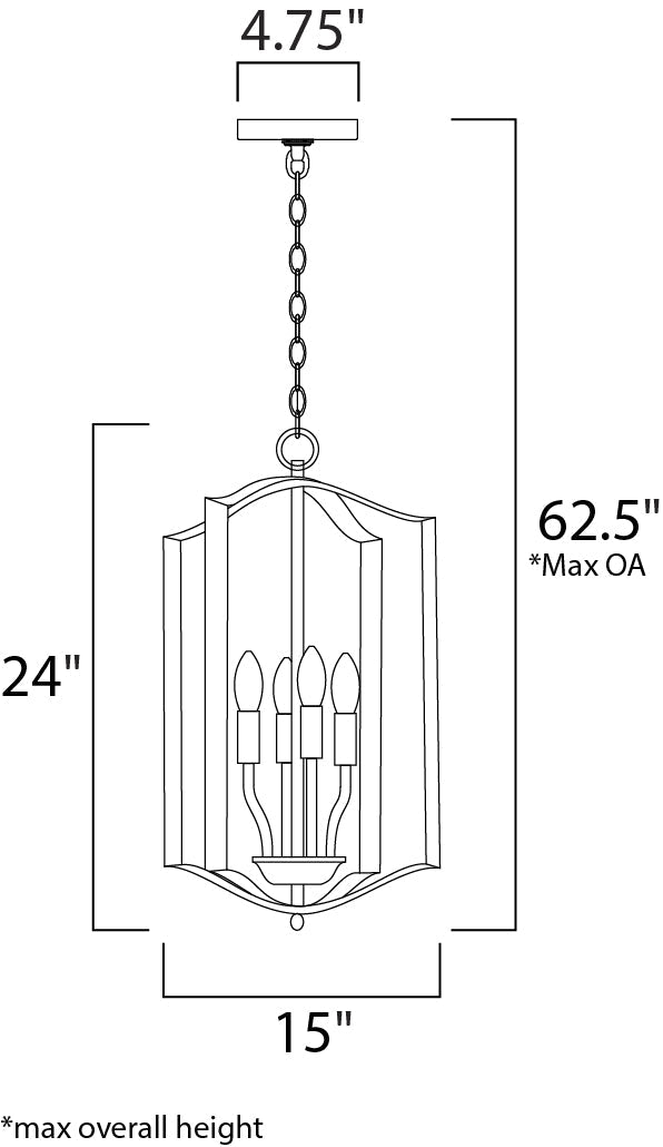 Maxim Provident 10036BK Chandelier Light - Black