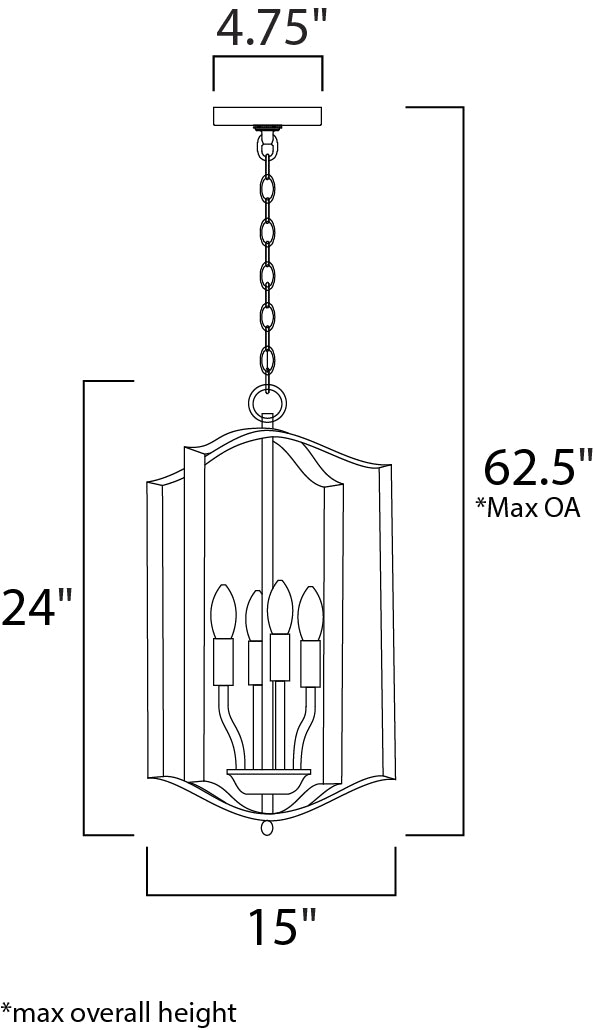 Maxim Provident 10036BK Chandelier Light - Black