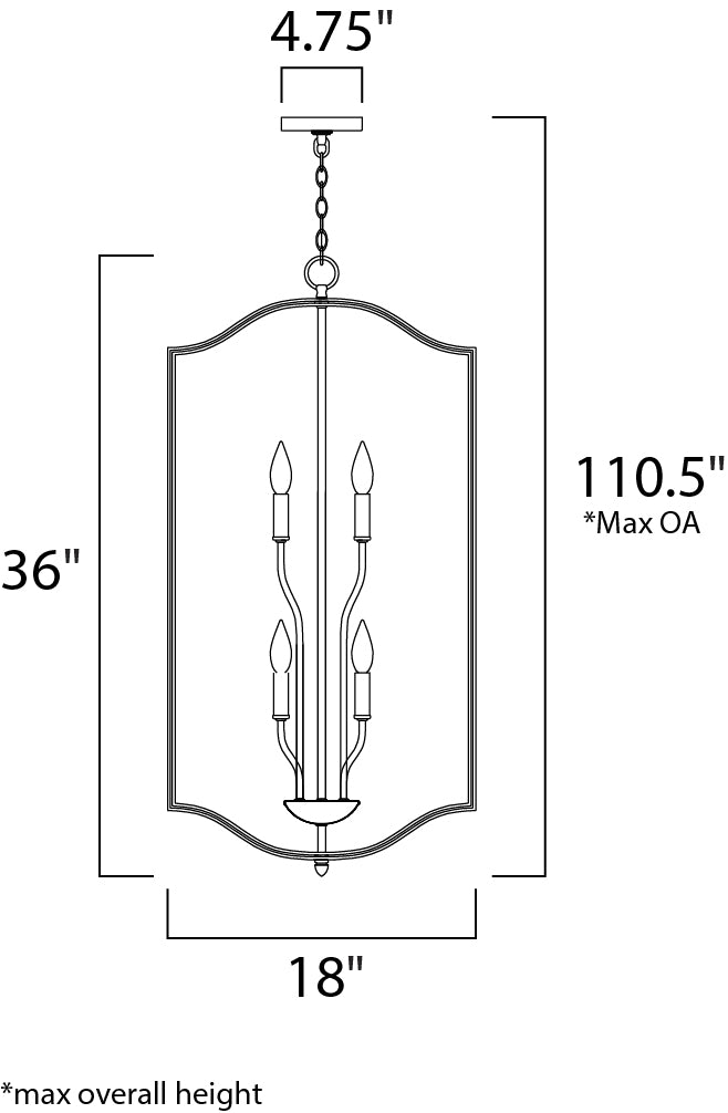 Maxim Provident 10038OI Pendant Light - Oil Rubbed Bronze